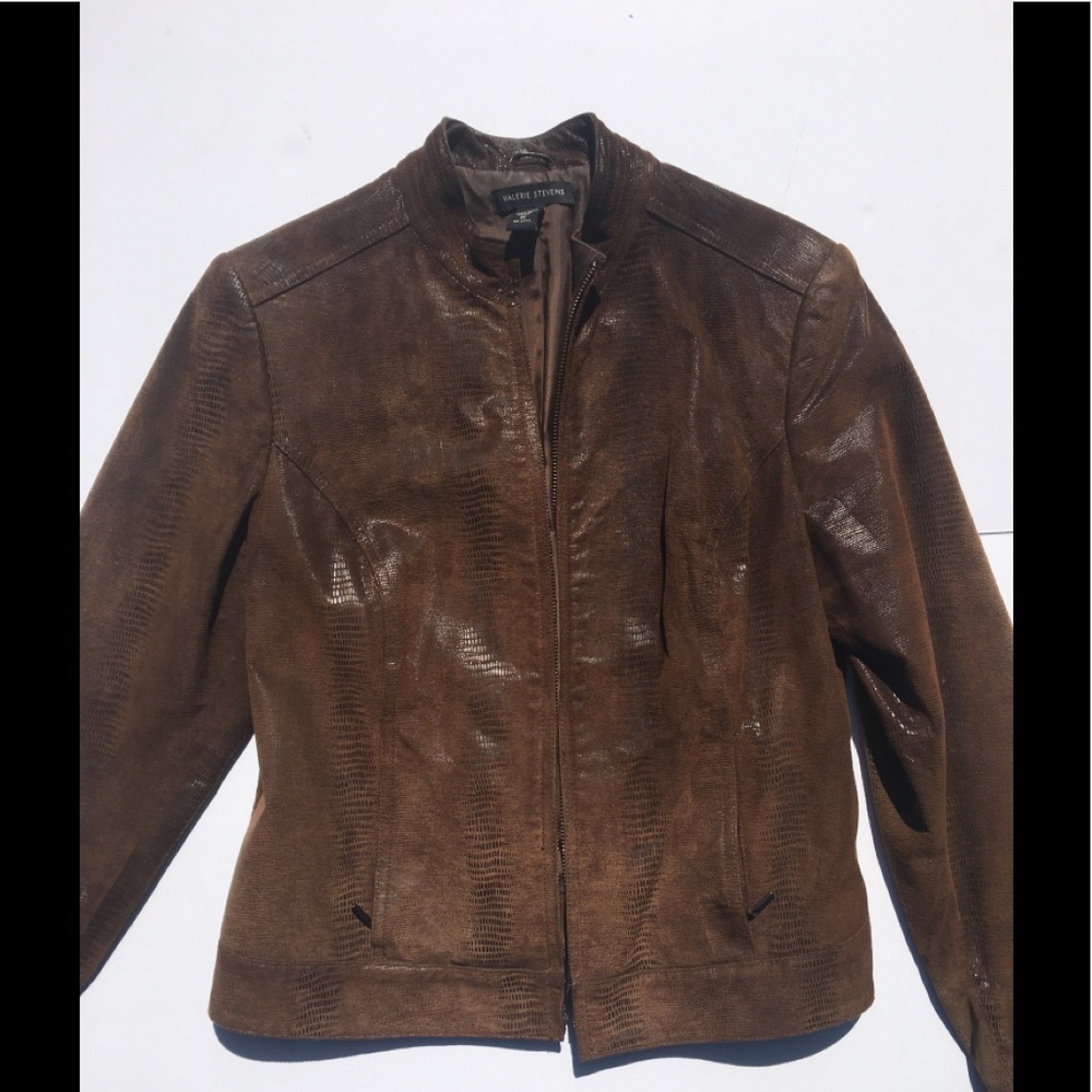 Women’s Animal-Hide Leather Jacket